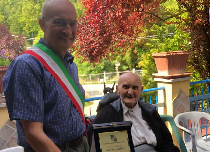 I festeggiamenti per i 100 anni di Mario Godino